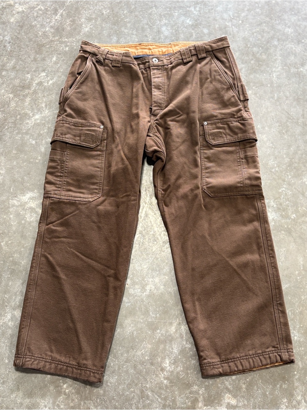 Duluth Trading Company Men’s 100% Cotton Duck Canvas Insulated Pants Size 40X30